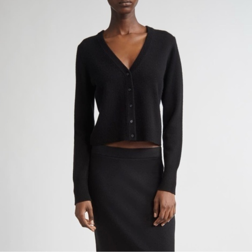 Vince Wool & Cashmere Cardigan in Black Size L